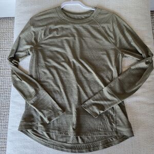 Athleta Pacifica Illume UPF Relaxed Long Sleeve Thumbholes Run Hike Yoga Walk M